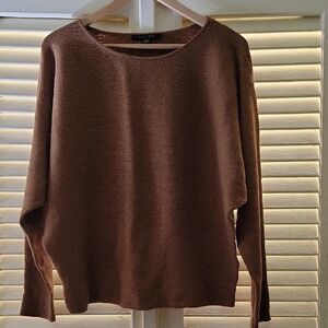 Cyrus Women's Tan Crew Neck Sweater